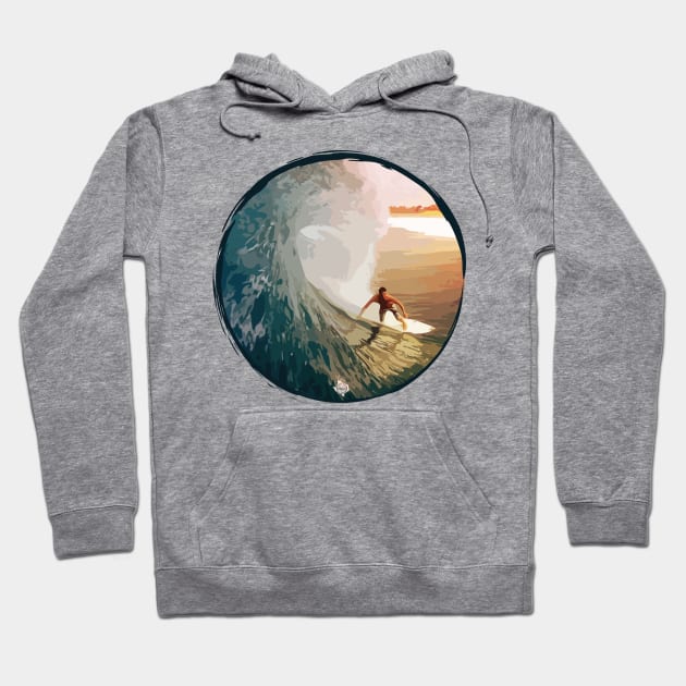 Texas Style Lone Surfer Hoodie by CamcoGraphics